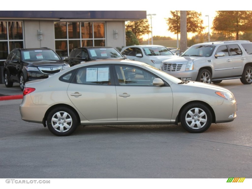 2007 Elantra GLS Sedan - Laguna Sand Beige / Beige photo #8