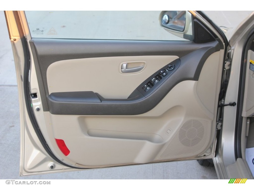 2007 Elantra GLS Sedan - Laguna Sand Beige / Beige photo #9