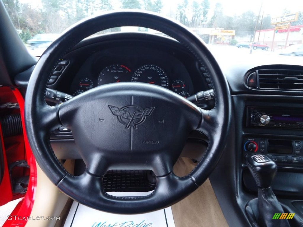2000 Chevrolet Corvette Coupe Light Oak Steering Wheel Photo #99746778