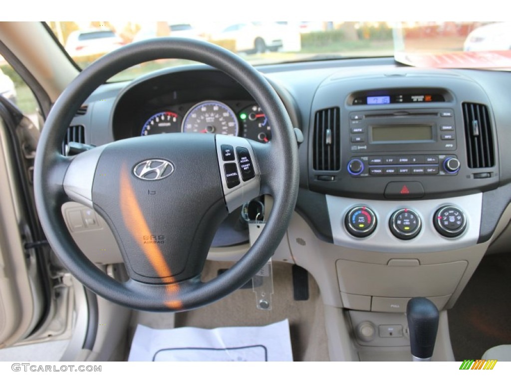2007 Elantra GLS Sedan - Laguna Sand Beige / Beige photo #26