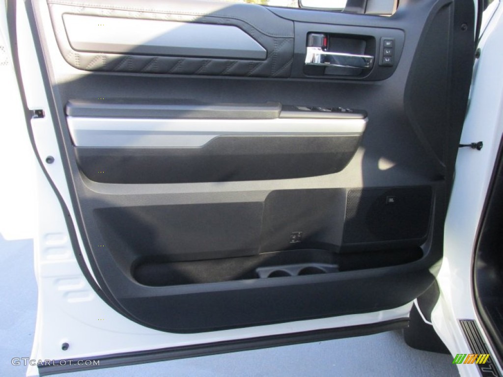 2015 Toyota Tundra Platinum CrewMax Black Door Panel Photo #99746896