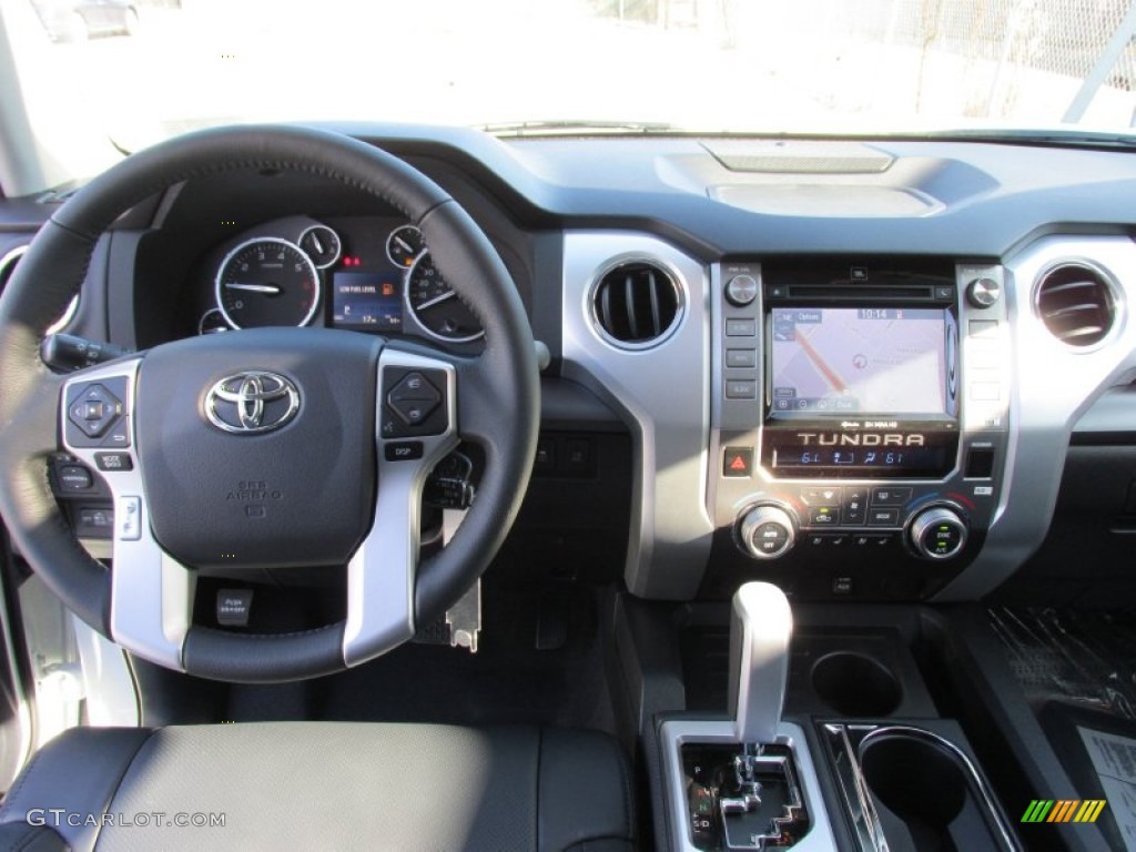 2015 Toyota Tundra Platinum CrewMax Black Dashboard Photo #99747027