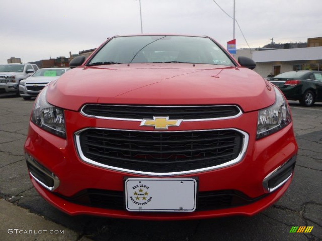 2015 Cruze LS - Red Hot / Jet Black/Medium Titanium photo #3