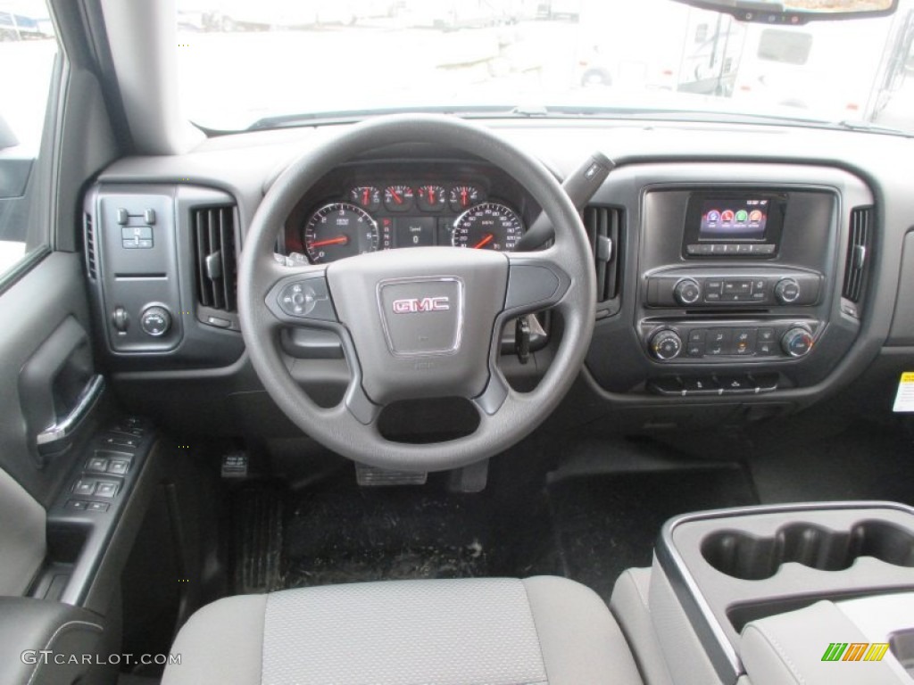 2015 GMC Sierra 1500 Double Cab Jet Black/Dark Ash Dashboard Photo #99749000
