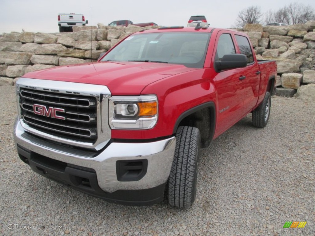 2015 Sierra 2500HD Crew Cab 4x4 - Fire Red / Jet Black/Dark Ash photo #2