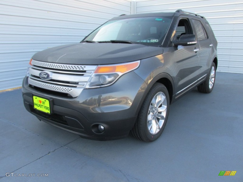 2015 Explorer XLT - Magnetic / Charcoal Black photo #7