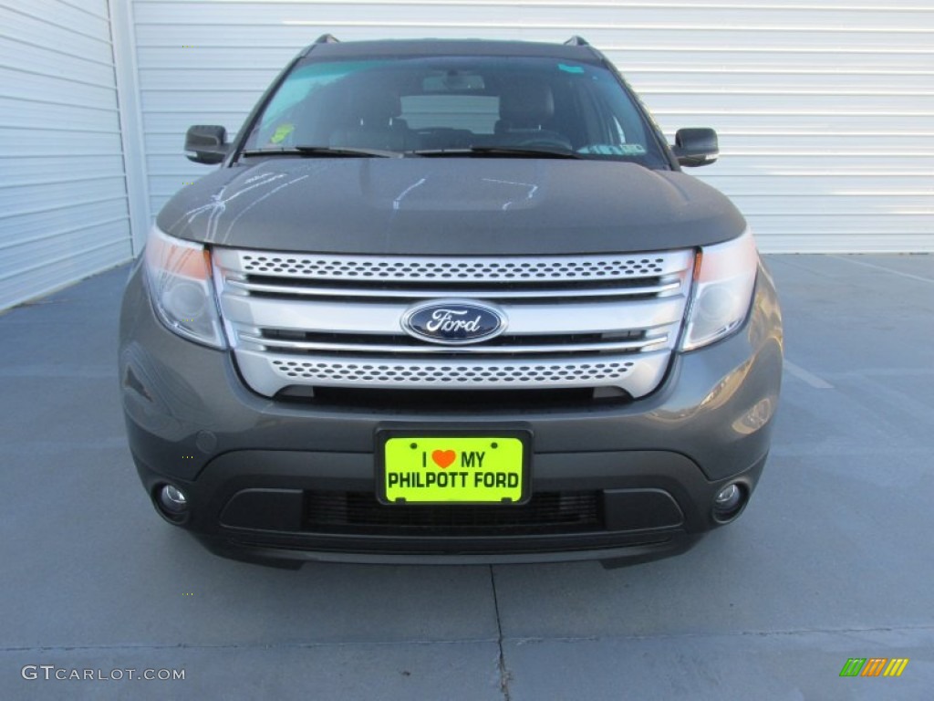 2015 Explorer XLT - Magnetic / Charcoal Black photo #8