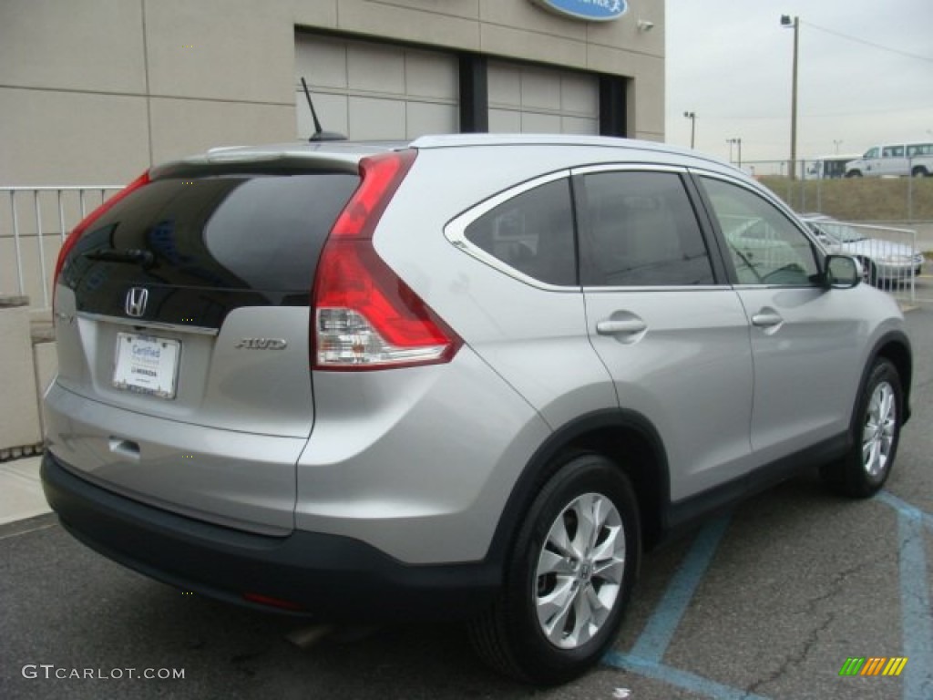 2012 CR-V EX-L 4WD - Alabaster Silver Metallic / Black photo #6