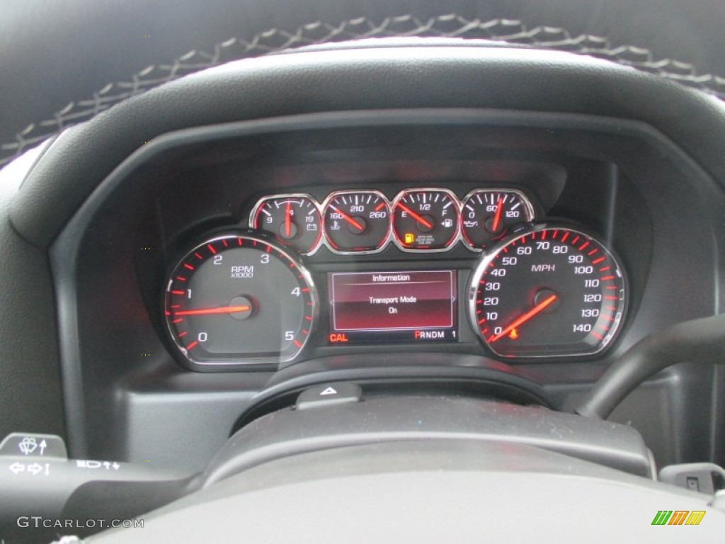 2015 GMC Sierra 3500HD SLE Crew Cab 4x4 Dual Rear Wheel Chassis Gauges Photo #99750540