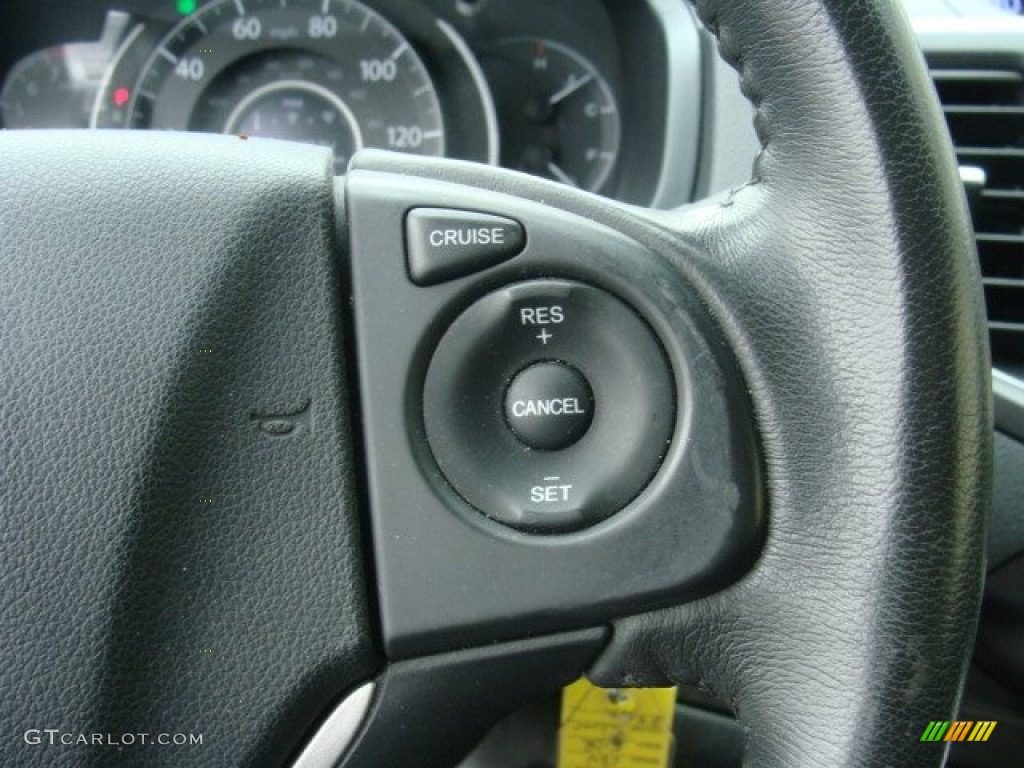 2012 CR-V EX-L 4WD - Alabaster Silver Metallic / Black photo #17