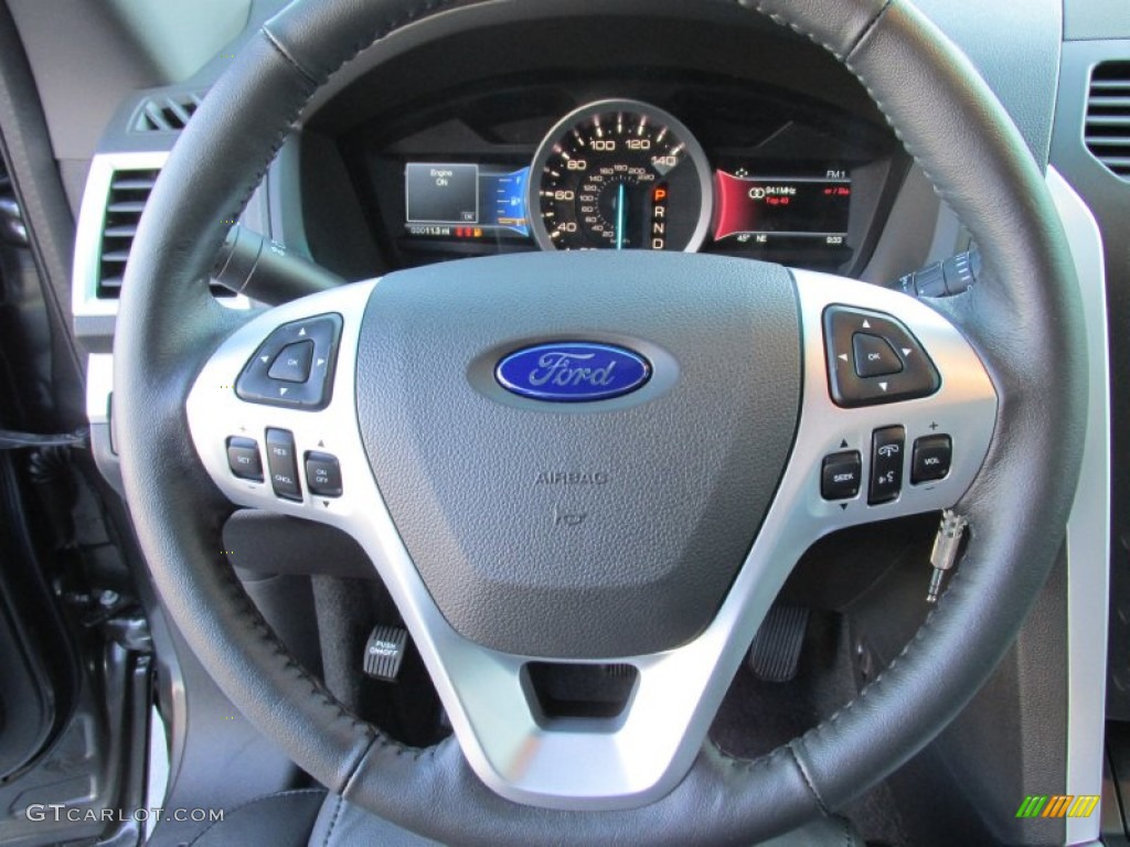 2015 Explorer XLT - Magnetic / Charcoal Black photo #32
