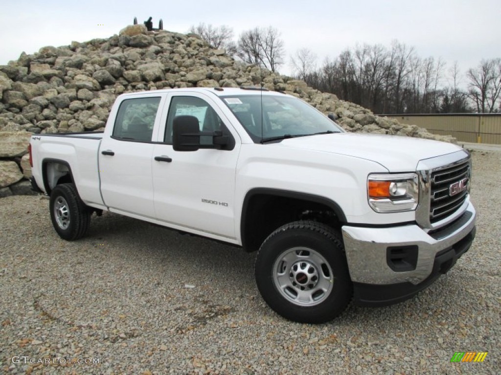 2015 Sierra 2500HD Crew Cab 4x4 - Summit White / Jet Black/Dark Ash photo #1