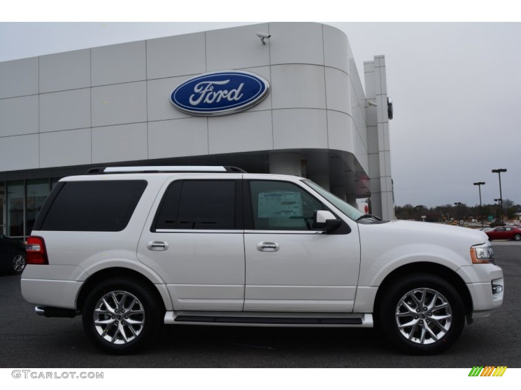 White Platinum Metallic Tri-Coat 2015 Ford Expedition Limited Exterior Photo #99754122