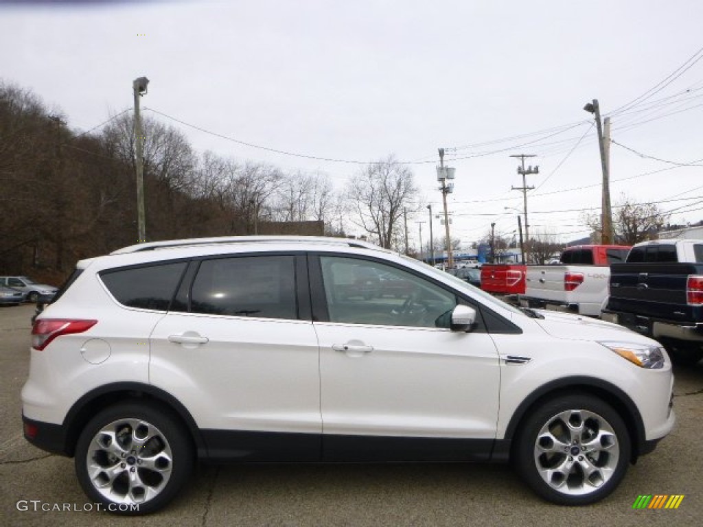 2015 Escape Titanium 4WD - White Platinum Metallic Tri-Coat / Medium Light Stone photo #1