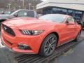 2015 Competition Orange Ford Mustang EcoBoost Coupe  photo #6