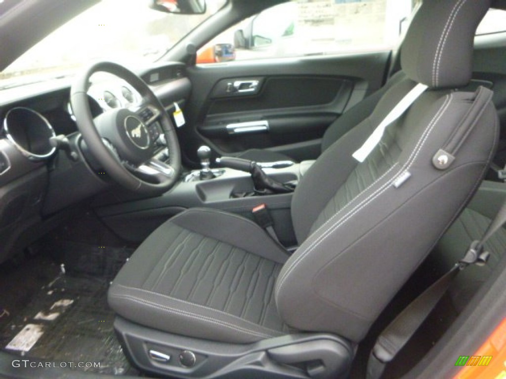 2015 Mustang EcoBoost Coupe - Competition Orange / Ebony photo #14