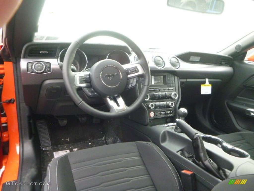 2015 Mustang EcoBoost Coupe - Competition Orange / Ebony photo #19