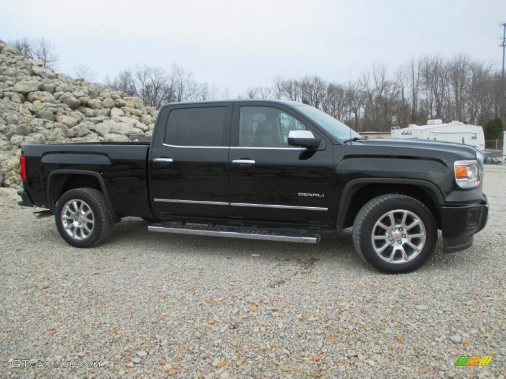 Onyx Black 2015 GMC Sierra 1500 Denali Crew Cab 4x4 Exterior Photo #99757289
