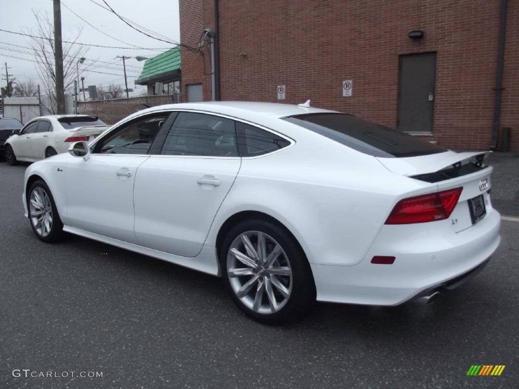 2012 A7 3.0T quattro Premium - Ibis White / Velvet Beige photo #3