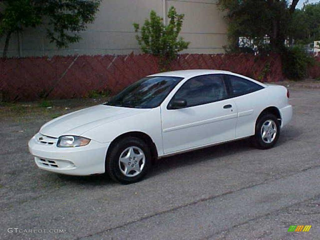 2003 Cavalier Coupe - Olympic White / Graphite Gray photo #1