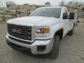 2015 Summit White GMC Sierra 2500HD Regular Cab 4x4 Utility Truck  photo #2