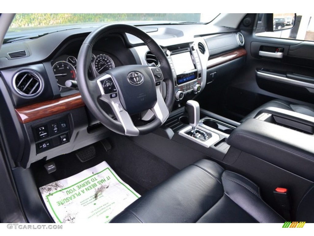 Black Interior 2014 Toyota Tundra Limited Crewmax 4x4 Photo #99761010