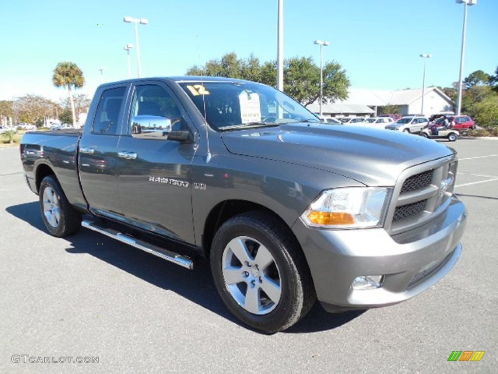 2012 Ram 1500 ST Quad Cab - Mineral Gray Metallic / Dark Slate Gray/Medium Graystone photo #10