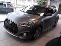 2015 Matte Gray Hyundai Veloster Turbo  photo #3
