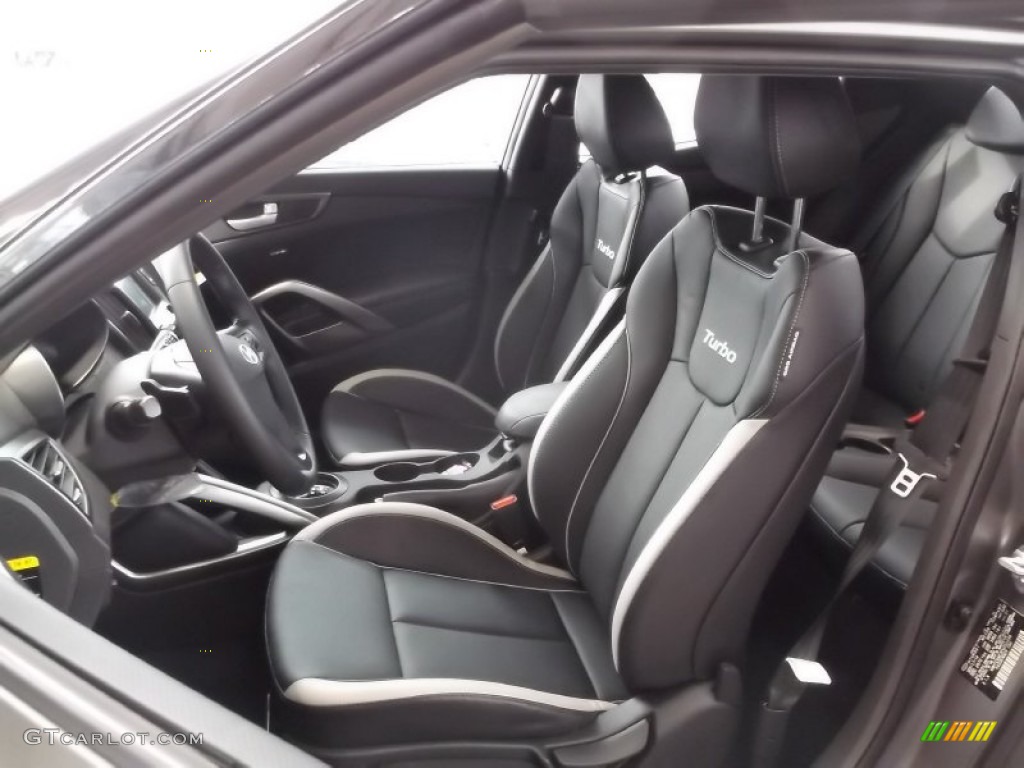 2015 Veloster Turbo - Matte Gray / Black photo #13