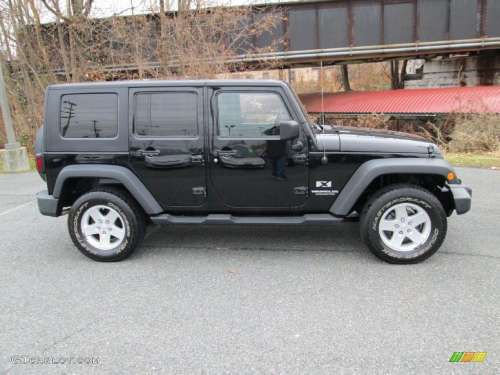 Black 2009 Jeep Wrangler Unlimited X 4x4 Exterior Photo #99763407