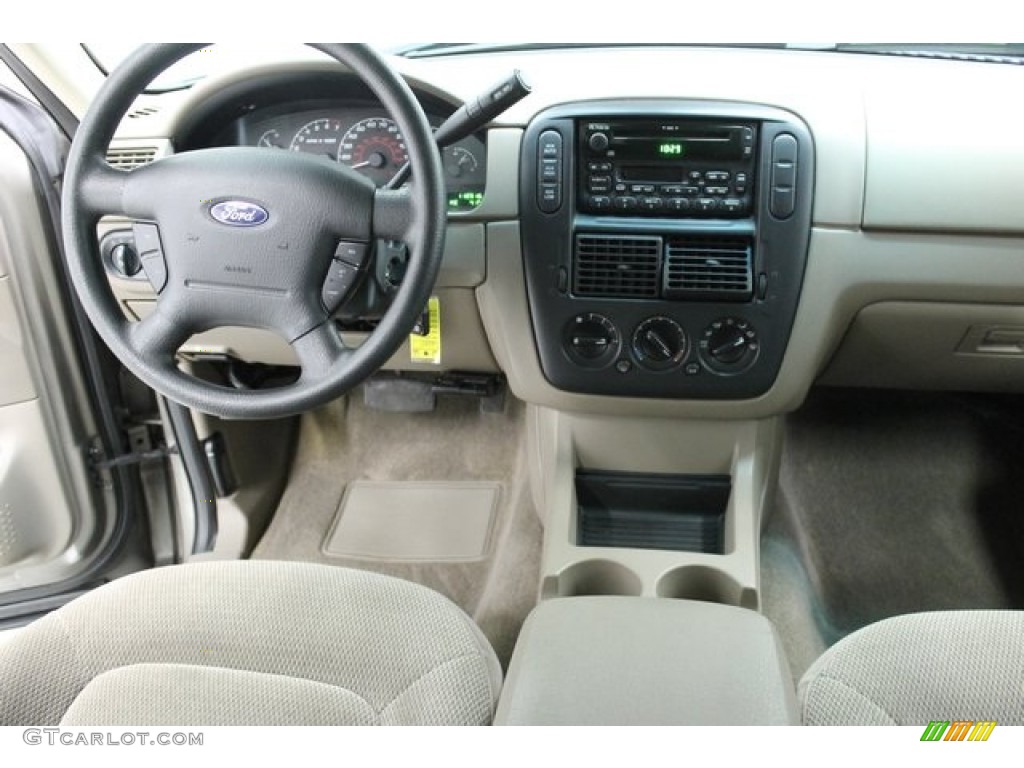 2002 Explorer XLT 4x4 - Mineral Grey Metallic / Medium Parchment photo #24