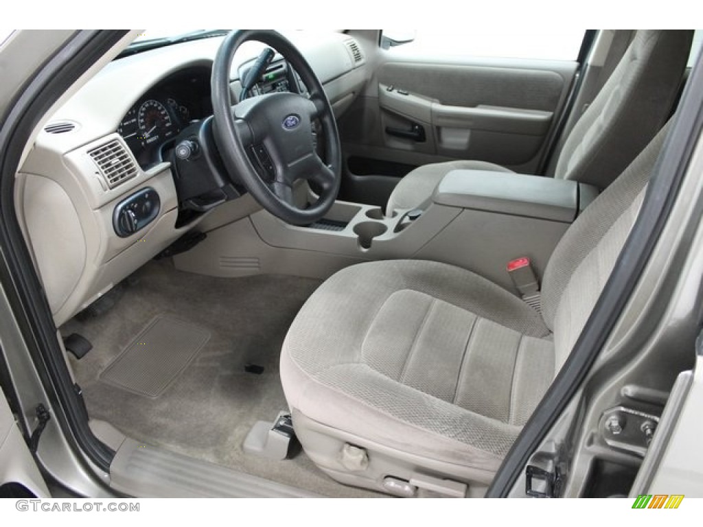 2002 Explorer XLT 4x4 - Mineral Grey Metallic / Medium Parchment photo #25