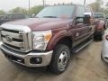 2015 Bronze Fire Ford F350 Super Duty Lariat Crew Cab 4x4 DRW  photo #5