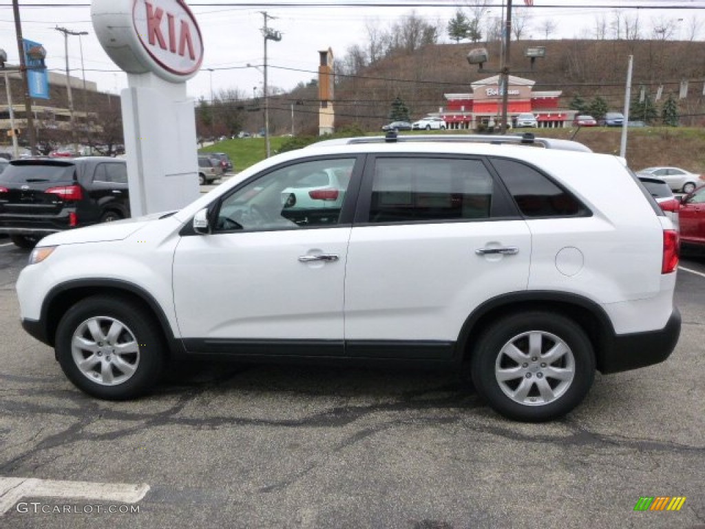 Snow White Pearl 2012 Kia Sorento LX Exterior Photo #99766445