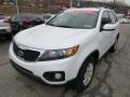 Snow White Pearl 2012 Kia Sorento LX Exterior