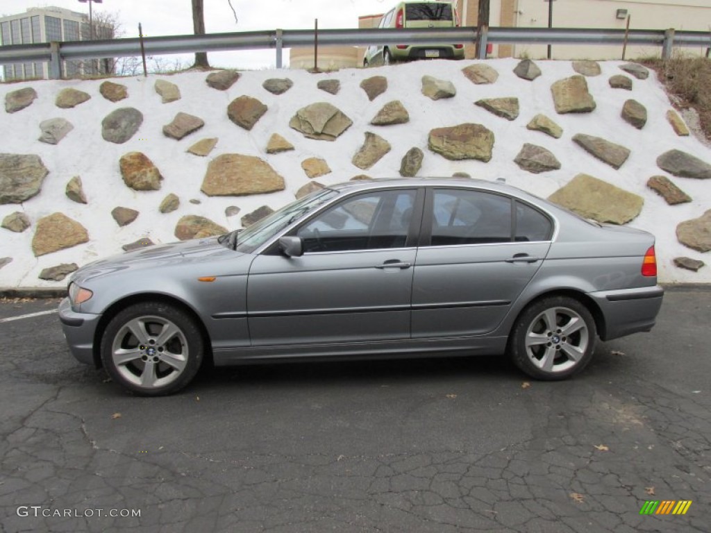 2005 3 Series 330xi Sedan - Silver Grey Metallic / Grey photo #2