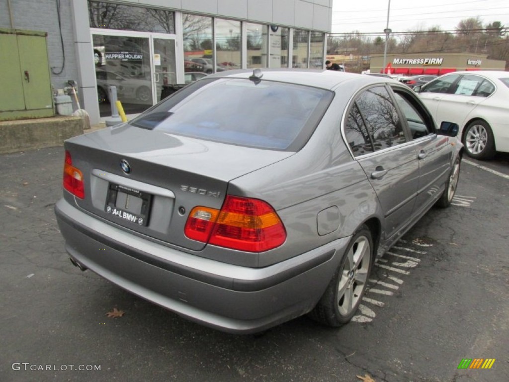 2005 3 Series 330xi Sedan - Silver Grey Metallic / Grey photo #6