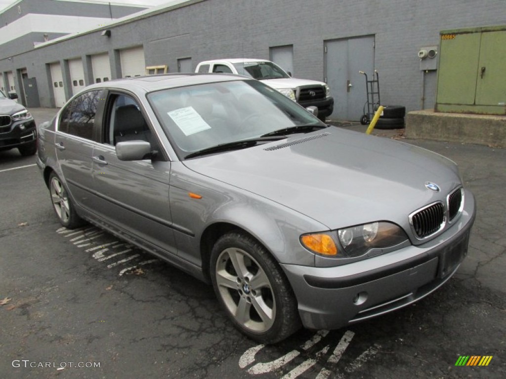 2005 3 Series 330xi Sedan - Silver Grey Metallic / Grey photo #7