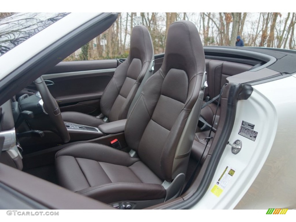 Espresso Natural Leather Interior 2014 Porsche 911 Carrera S Cabriolet Photo #99770033
