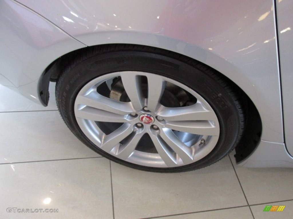 2015 XJ XJL Portfolio AWD - Rhodium Silver Metallic / London Tan/Navy photo #3