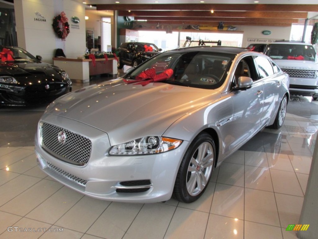 Rhodium Silver Metallic 2015 Jaguar XJ XJL Portfolio AWD Exterior Photo #99770297