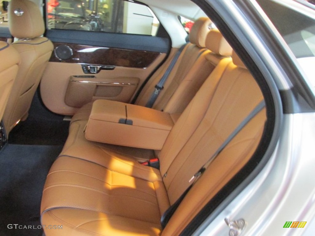 London Tan/Navy Interior 2015 Jaguar XJ XJL Portfolio AWD Photo #99770444