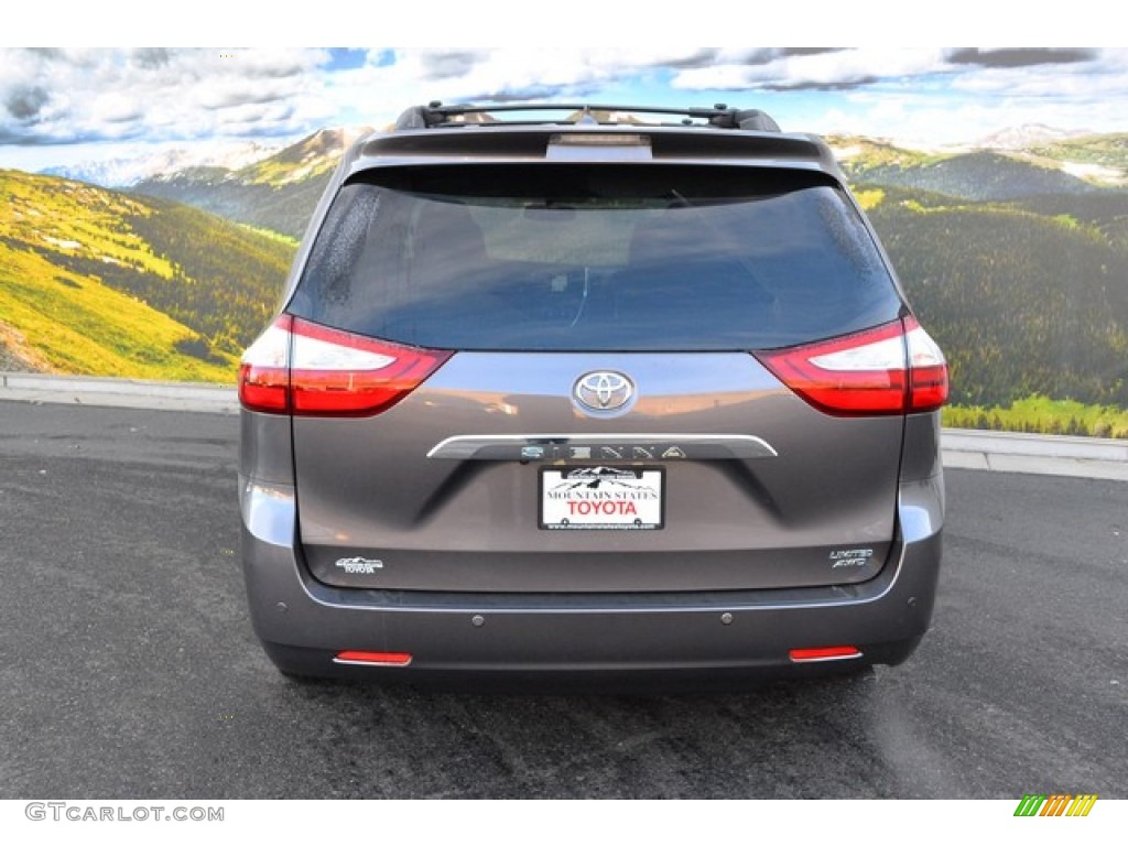 2015 Sienna Limited AWD - Predawn Gray Mica / Ash photo #4