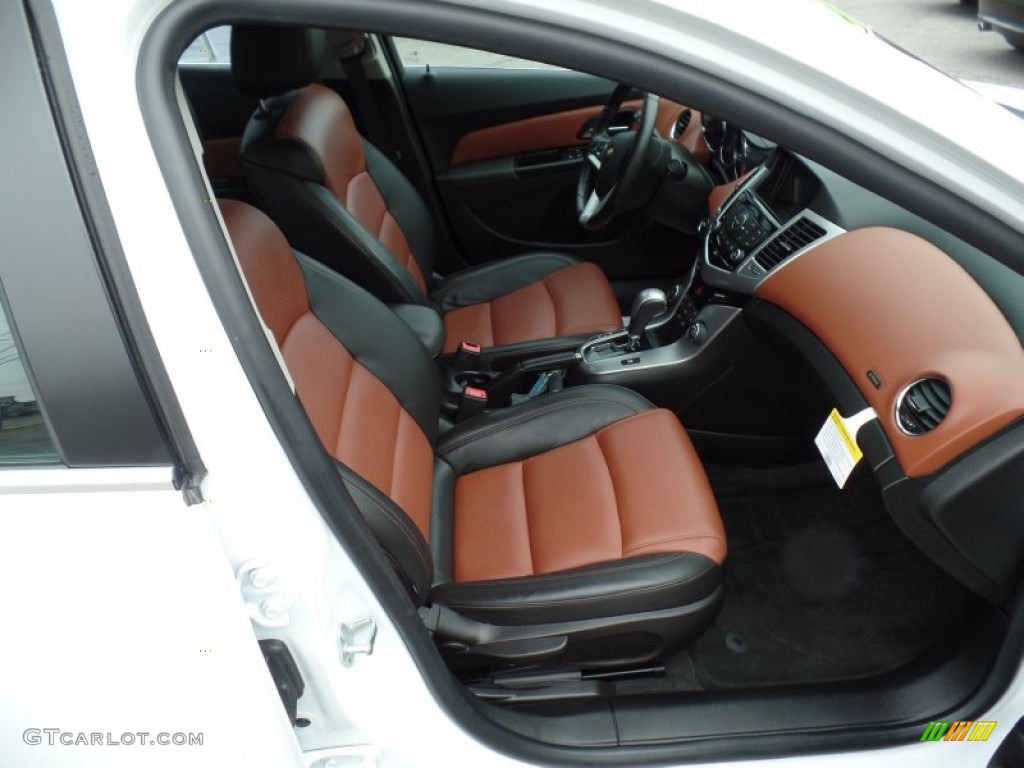 Jet Black/Brick Interior 2014 Chevrolet Cruze LTZ Photo #99774203