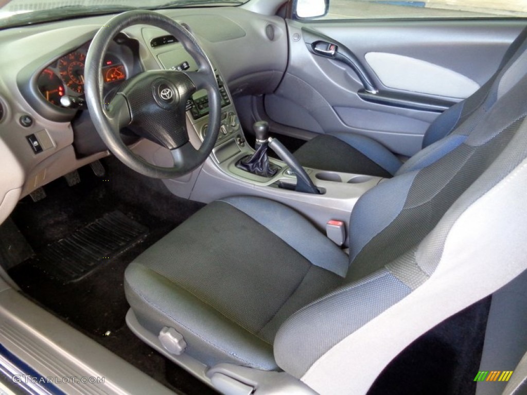 Black/Silver Interior 2001 Toyota Celica GT Photo #99774920