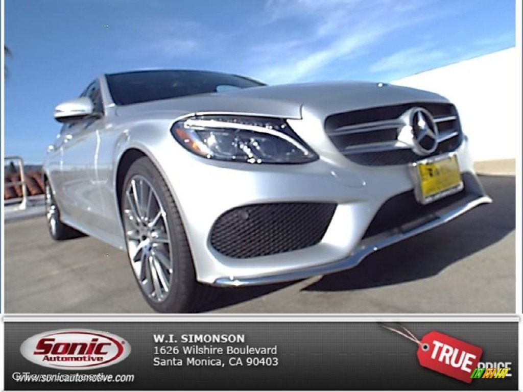 2015 C 400 4Matic - Iridium Silver Metallic / Black photo #1