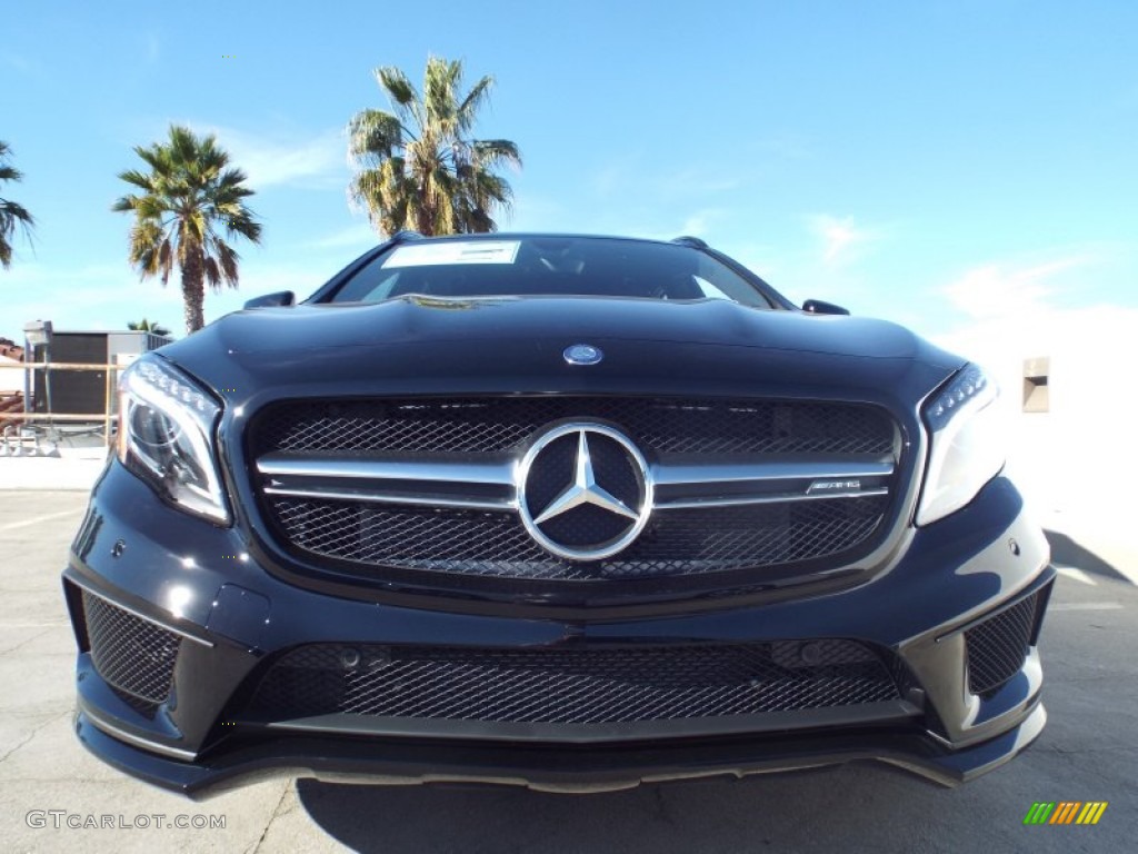 2015 GLA 45 AMG 4Matic - Night Black / Black w/Red Cut photo #2