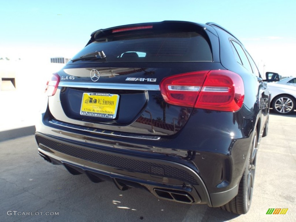 2015 GLA 45 AMG 4Matic - Night Black / Black w/Red Cut photo #4