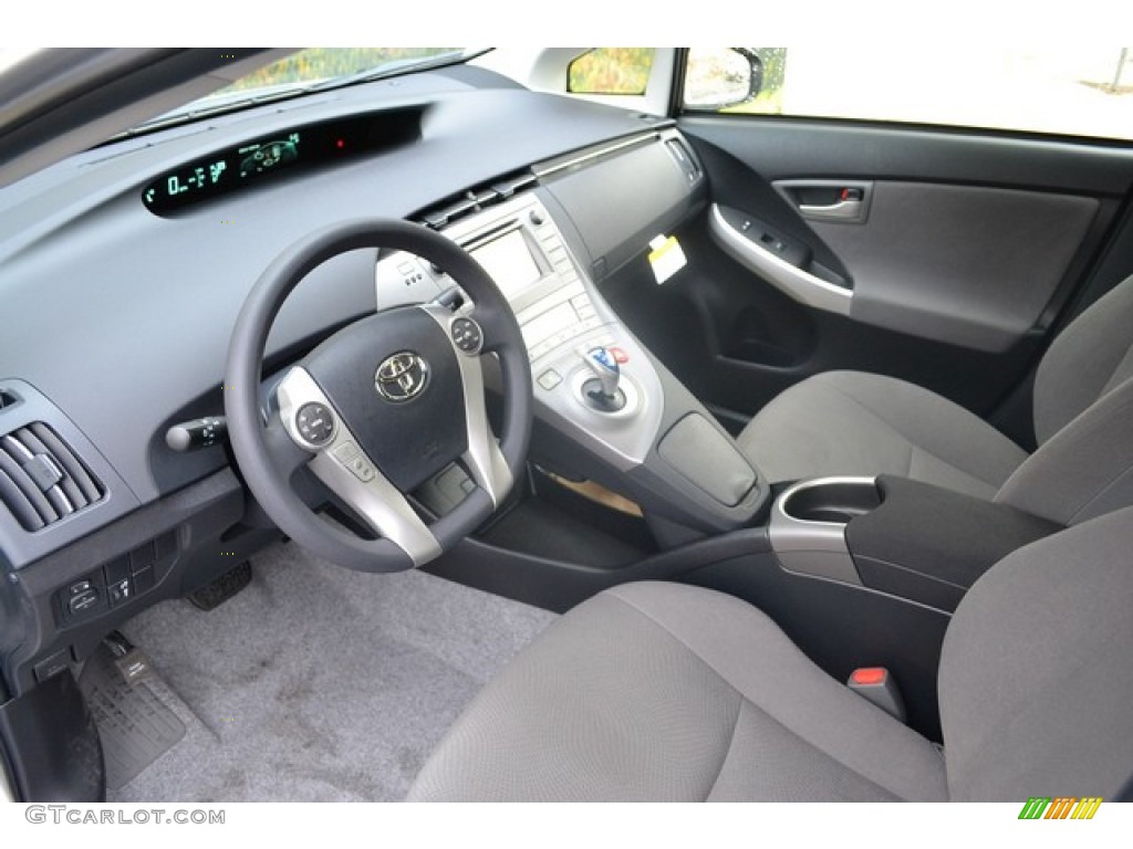 Dark Gray Interior 2015 Toyota Prius Three Hybrid Photo #99778214