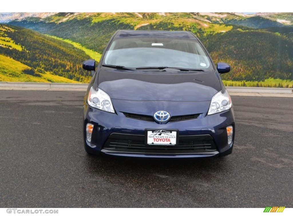 2015 Prius Four Hybrid - Nautical Blue Metallic / Misty Gray photo #2